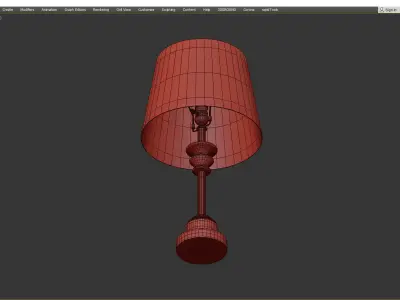 Gabriel Accent Lamp Oil Rubbed Bronze Low-poly 3D model