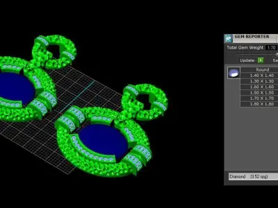 Earring 08 3D print model
