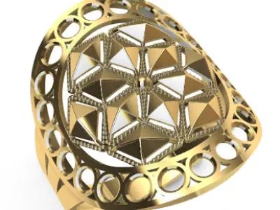 Modern rings 3D Print Models 29-36 3D print model