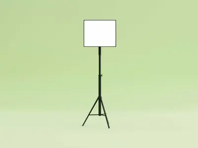 Softbox Studio Light Low-poly 3D model