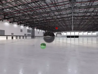 HDRI v2 - Exhibition Hall Interior 7 - 16384x8192 Texture