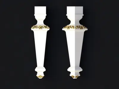 leg High quality 3d models for processing on a cnc machine  3D model 16
