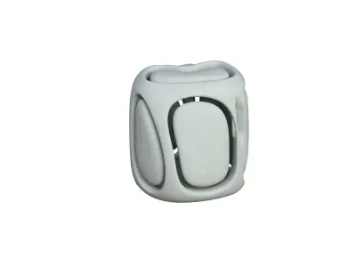 SciFi Cube Object No 66699 Low Poly Shape Low-poly 3D model