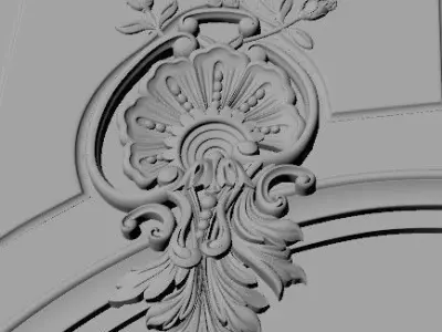 door High quality 3d models for processing on a cnc machine  3D model