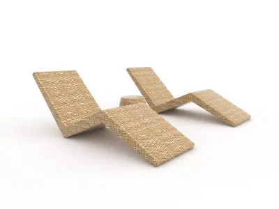 Sun Lounger 02 3D model