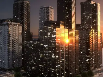 City Block Type B06 3D model