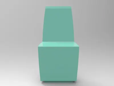 Saka Chair Low-poly 3D model