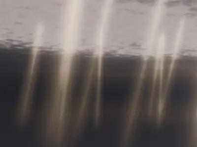 3 Sunbeams Animated Rigged Looping meshes Low-poly 3D model