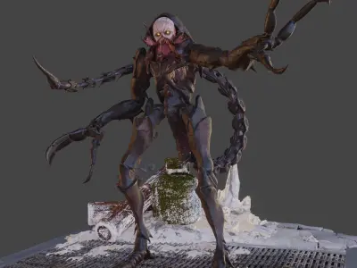 Verdugo - RE4 Remake 3D Model Low-poly 3D model