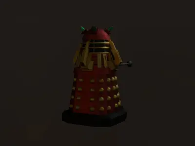 STEAMPUNK COMMADER DALEK PACK - Rogue Film Productions Low-poly 3D model