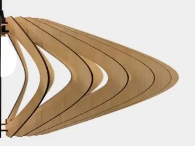 CEILING LIGHT LAMP 3D PRINT AND LASER CUT FILES MODEL 5 3D print model