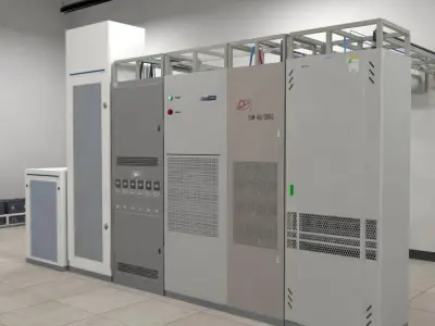 Telecom Power Center Room 3D model