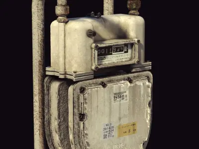 Japanese Gas Meter 3D model