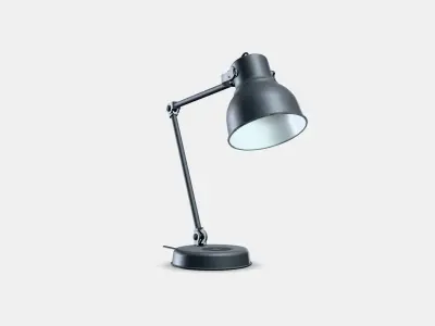 HEKTAR desk lamp with charging function Low-poly 3D model