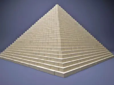 The Great Pyramid Of Egypt Low-poly 3D model