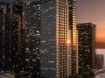 City Block Type B04 3D model