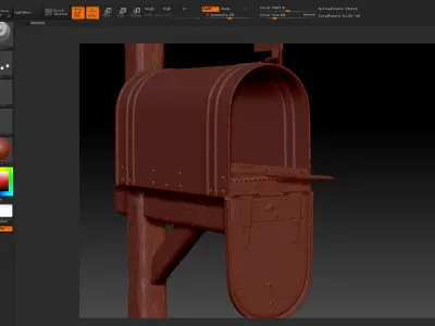 3D Mailbox 3D model