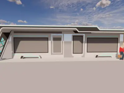 Bus Stop Collections -B3 3D model