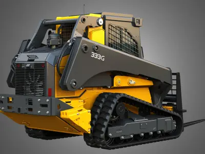 333G Compact Track Loader - 2 in 1 3D Model Pack