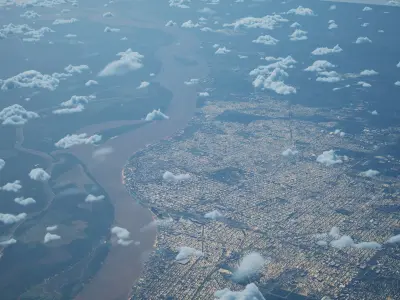 Rosario Argentina City Landscape 3D Model 3D model