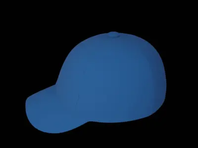 Blue Cap  Free low-poly 3D model