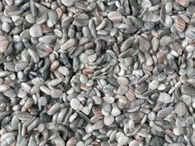 Pebble layer facture n9 low 3D model