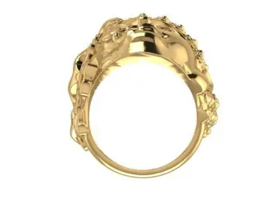 ring Buddhism and devil Free 3D print model