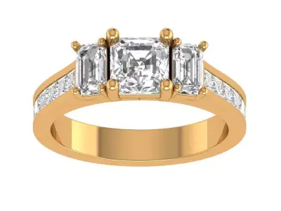 Princess Engagement Ring 3D print model purchase