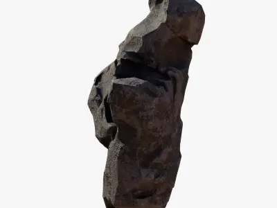 Old Rock Free low-poly 3D model