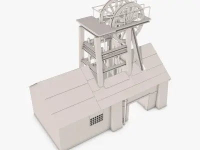 Industrial Factory Model 3D model