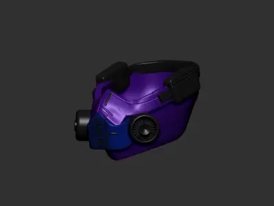 gas mask sculpt 3d printable  3D model