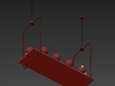 Pendant chandelier 3D model get