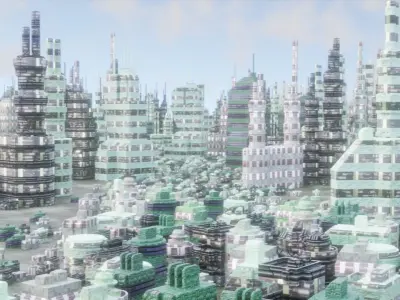 Sci Fi City 1a 3D model