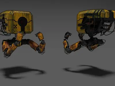 Rusty Robotic Mech 3D model