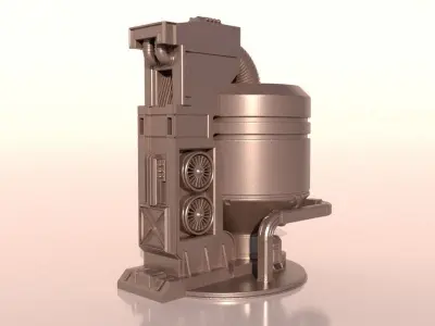 SCI-FI STORAGE TANK for 3Dprint 3D print model