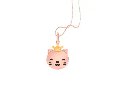 Kids Pendants with Crown 3dm STL OBJ FBX Renders Details 3D print model purchase