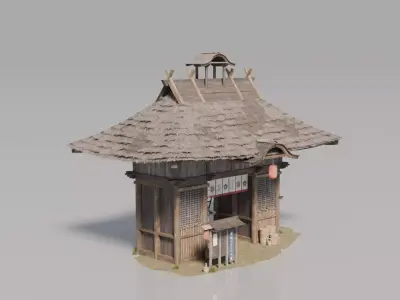 Traditional Japanese House 11 3D model