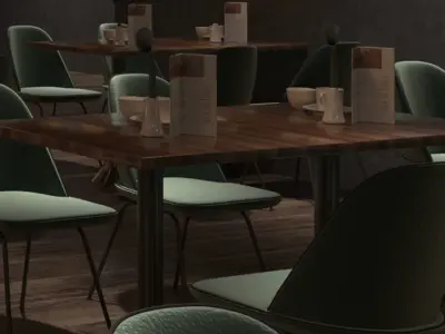 Modern bar 3D model