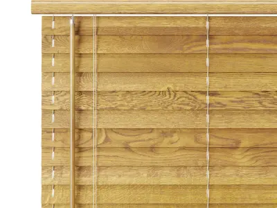 Wooden Jalousie 1200 mm 3D model
