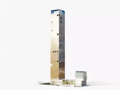 Rafal living tower - Saudi arabia 3D model