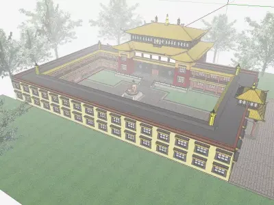 Architecture-Religion-God-Culture-Temple-0259 buddhist temple 3D model