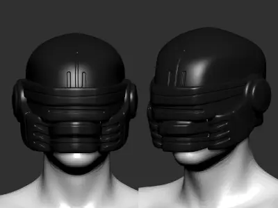 helmet high poly sculpt 3d printable 3D model 3D model