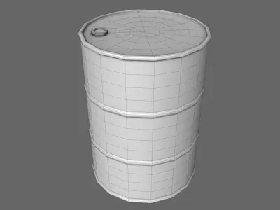 Oil Barrel Free 3D model 4