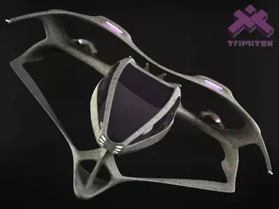 Alien Spaceship - big Fighter 3D model