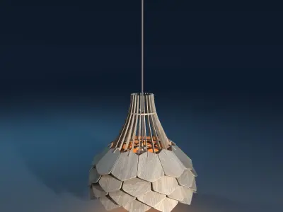 Lamp Wood 3D model