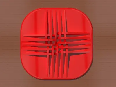 A decorative doorstop 3D print model