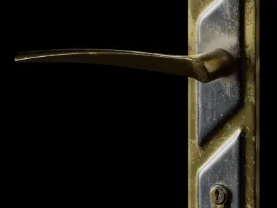 Door Handle  Low-poly 3D model