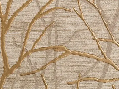 Gilded Branches Wallpaper  Texture