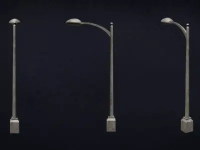 Lamp Street Light Post Series ModernUrbanLux LT1 N1 3D model
