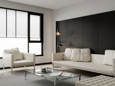 apartment interior scenes     3D model 5
